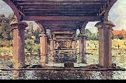 Alfred Sisley Unter der Brucke von Hampton Court Spain oil painting artist